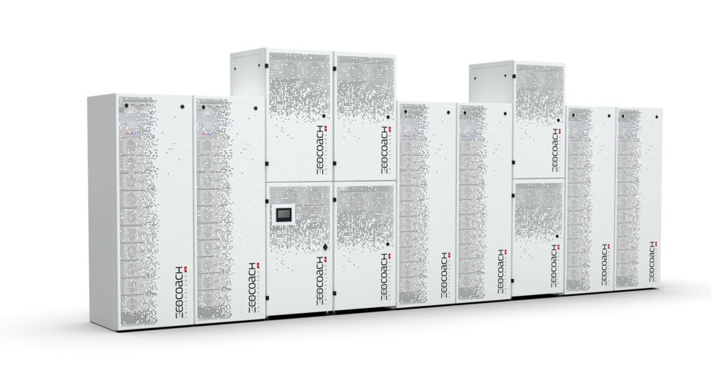 ecoBatteryHub Frontalansicht 6 Systeme