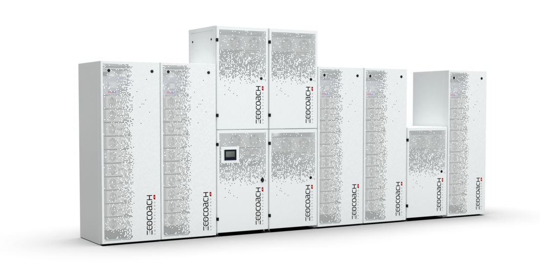 ecoBatteryHub Frontalansicht 5 Systeme